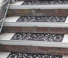 Treppenmatte "Antik" Stabile, rutschfeste Treppenmatten Stufenmatte 4er Set