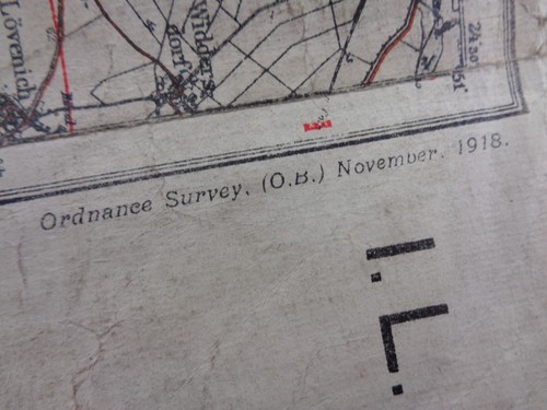Ww1 britische karte von - britische,
