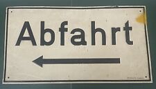 Blechschild Abfahrt Partywagen Fasching Deko Schild Hinweisschild 25 cm x 46 cm