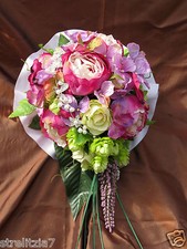 59. Exclusiver Brautstrauß Strauß Rosen Perlen Hochzeit Werfstrauß Straß Brosche