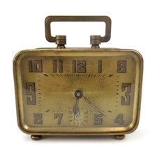 Art Deco Messing Reisewecker