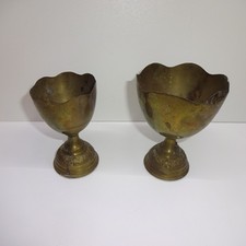 Deko 2 alte Kelche aus Messing