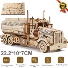 3D Holzpuzzle Tankwagen Baukasten Holzauto Modell Bausätze Erwachsene Geschenk