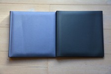 NEU / Unbenutzt 2x Fotoalben 25x25cm Fotoalbum blauer Einband weißes Papier