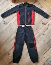 Adidas Trainingsanzug Gr. 128,  Sportanzug, Jogginganzug schwarz-rot