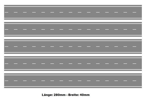 Straße strasse spur - n, 5x