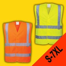 Warnweste Sicherheitsweste Warnschutzweste C470 Portwest gelb/orange (Gr.S-7XL)