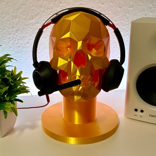 Totenkopf kopfhörerständer - totenkopf,