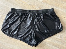 Arjen Kroos - Herren Boxershorts - Sexy Unterwäsche - Schwarz - L - Lack - Latex
