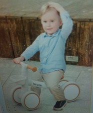 Kinderlaufrad beige plus Bobbycar rot Weihnachten Geburtstag