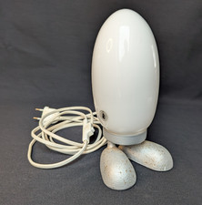 kleine Ikea Fjorton Dino Ei Tischleuchte Typ B9806 Weiß Eierlampe Eierform 90er