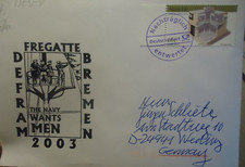 Brief  Malta 2003  FREGATTE "BREMEN" DEFRAM  - THE NAVY WANTS MEN