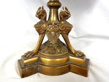 Beeindruckender großer Bronze Tafelaufsatz Fabelwesen Salomonisches Urteil