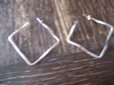 puristische riesige skulptural Statement Ohrringe Creolen 925er Silber NEU