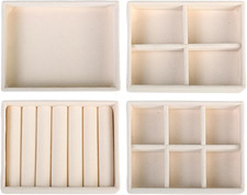 4 Stück Schmucktablett, Samt