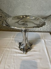 Echt silberne Obst- Prunkschale, 800er Silber, 23 cm hoch, Jugendstil/Art-Nouveu