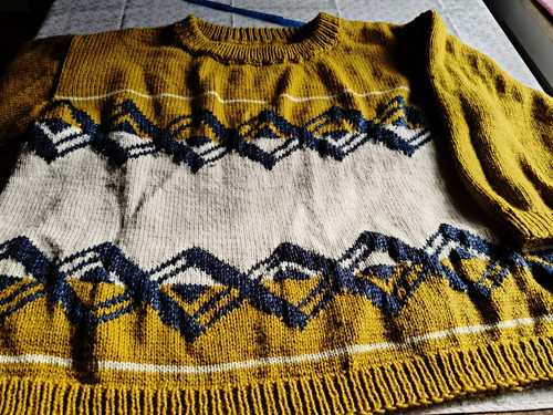 Gestrickter rundhals pullover - gestrickter, rundhals-pullover