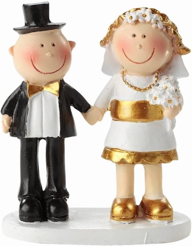 Goldhochzeitspaar goldene - *,