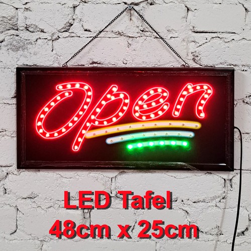 Led open leuchtschild 48x25 - led,