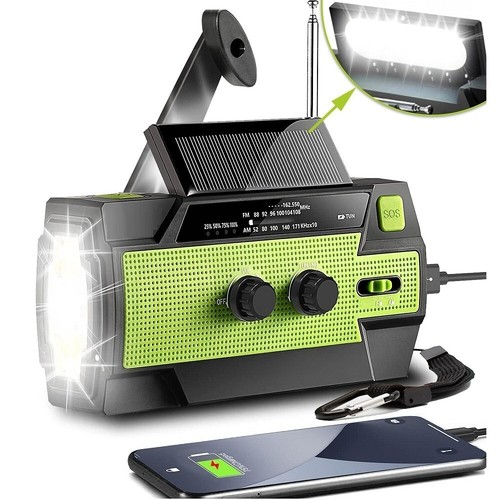 Solar kurbelradio notfallradio - solar,