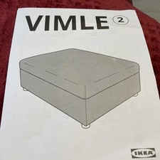 IKEA Vimle Hocker Aufbewahrung Bezug