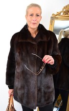 A5511 NERZJACKE ECHT PELZ MANTEL NERZ JACKE PELZJACKE - SAGA MINK FUR JACKET