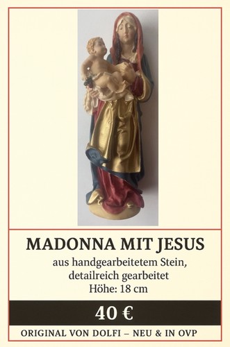 Madonna mit jesus aus - jesus, stein