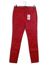 Street One New York Lederhose Damen Rot Gr. 40 Casual Freizeit