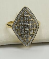 Siegel Ring Raute 50x Diamant in Weißgold 585 Gold Neu wertig
