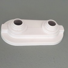 Doppelrosette Klapprosette für Heizkörperrohr weiß15 mm Stichm. 50 mm Ersatzteil