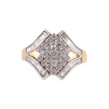 1,20 Cts Runde Baguette Cut