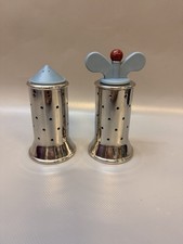 Alessi Salzstreuer und Pfeffermühle, Edelstahl Michael Graves Design