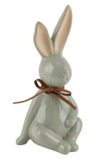 Hase Keramik salbei natur 9 cm