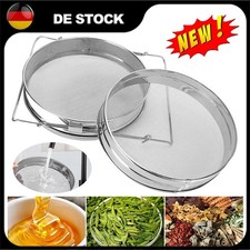 Honigsieb Doppel Sieb 23cm Edelstahl Honig Filter Bienenzucht Honigfilter