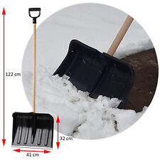 Schneeschaufel Schneeschieber Winter Schnee Schaufel Schieber Holz Stiel D-Griff
