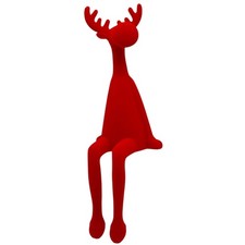 Elch Sami-Kantenhocker Rot ca. 56 cm Advent Weihnachten Fensterbank Regal