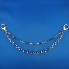 Scharivari Charivari Kette Erbskette Scharivari Uhrenkette Edelstahl silber