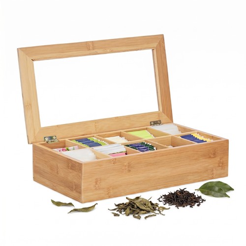 Teebox bambus teeaufbewahrung - teebox,