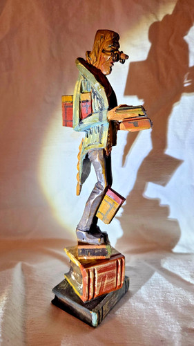 Holzfigur spitzweg - holzfigur, "spitzweg