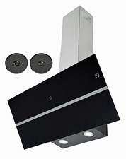 K&H 90cm Kopffreie Dunstabzugshaube, LED, 520 m³/h, bürstenloser Motor, GFK-90S