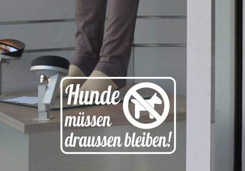 Aufkleber hunde müssen - aufkleber,