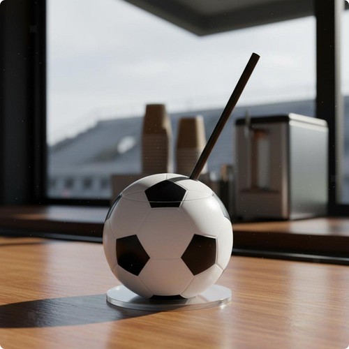 Fußball trinkbecher mit - fußball,