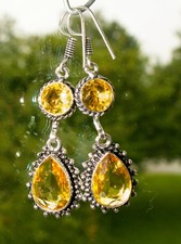 CITRIN  Edelstein Ohrringe  in