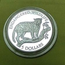 5 Dollar - 1992 - Niue - Leopard - Silber - PP