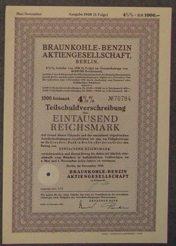 Braunkohle-Benzin