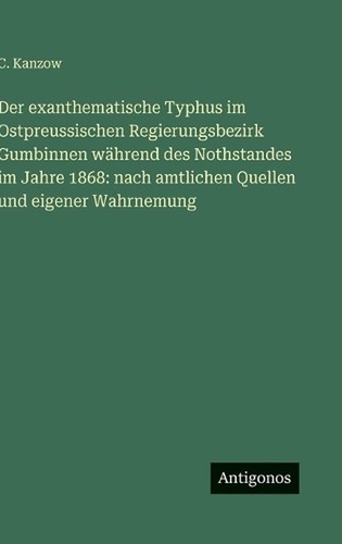 Der exanthematische typhus - exanthematische,
