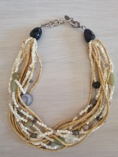 Halskette TRIBAL ART, Perlmutt, Boho, Vintage