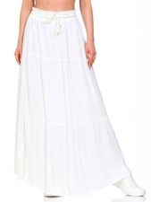 Hailys Damen Maxi Viskose Rock