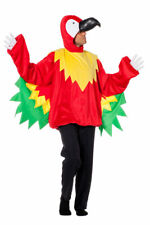 Papagei Kostüm Herren Papagei-Oberteil Kopf Vogel Herrenkostüm Karneval KK