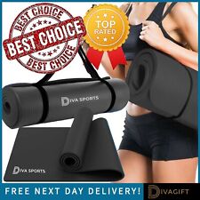 SCHWARZE YOGAMATTE 15MM DICK